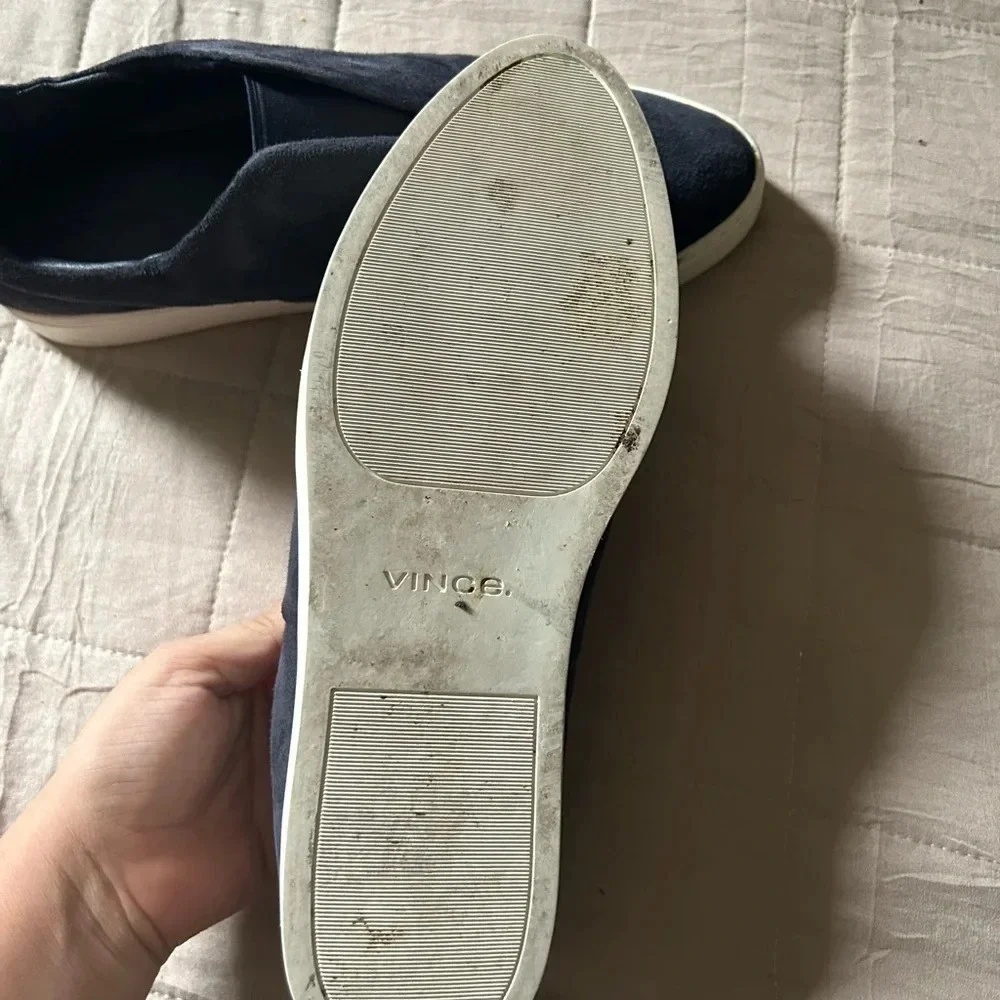 Vince black suede